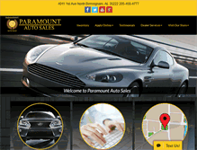 Tablet Screenshot of paramountautobham.com